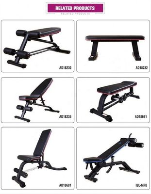 ロードポート マルチ 調整可能なベンチ/家庭用ジム機器用のユーティリティベンチ 黒
