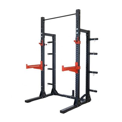 メイン・フレーム・スクエア・チューブ 75x75x3.0 mm 商用ボディビルディング用ライトグレー・パワー・ラック