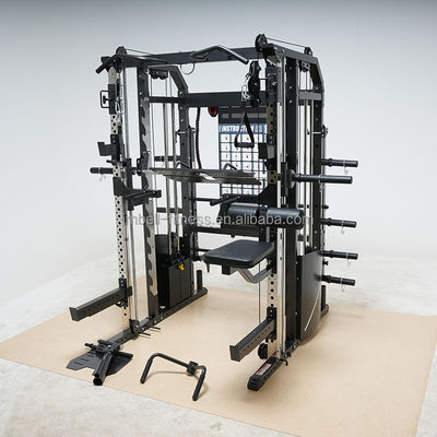 90ポンドの重量スタック コンボ スミスマシン 80ジムケージ 19パワーラック