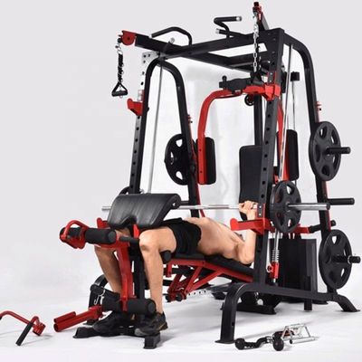 現代 ボディビルディング 機器 スミス 機械 半枠 激しい 筋力 訓練