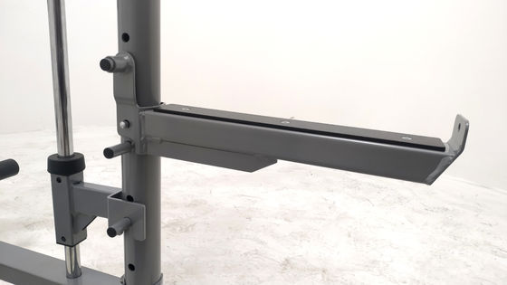 グレー スチール スミス マシン ホーム ジム フィットネス ディップ スタンド 調節可能なバーベル スクワット スタック パワー スタック